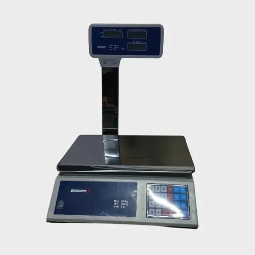 Balanza Comercial Behmont 40 Kg Con Mastil Blanco