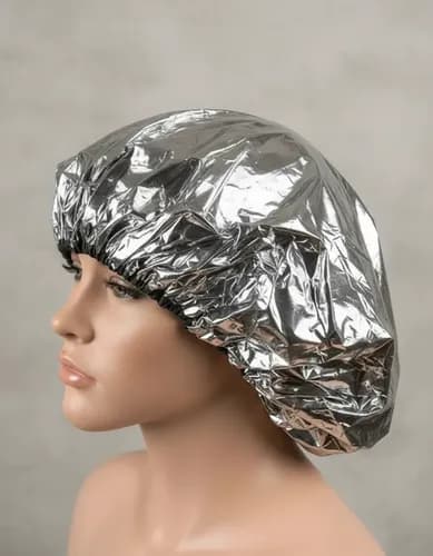 Gorro Térmico Aluminio Tratamientos Capilares Peluquería Gris