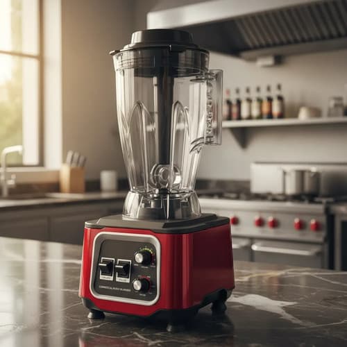 Licuadora Industrial 5 Litros Rojo Gastronomía Behmont Rojo