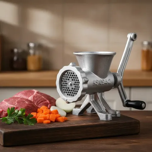 Picadora Carne N° 22 Fundición De Aluminio A Manija Behmont
