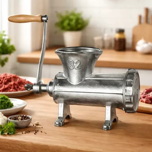 Picadora De Carne Manual N32 Acero Gastronomía Behmont