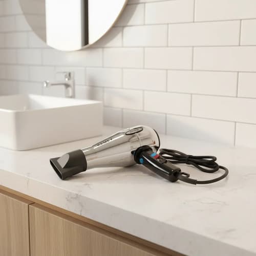 Secador De Pelo Kemei Km-6913 2200w Alta Potencia I. Behmont Negro