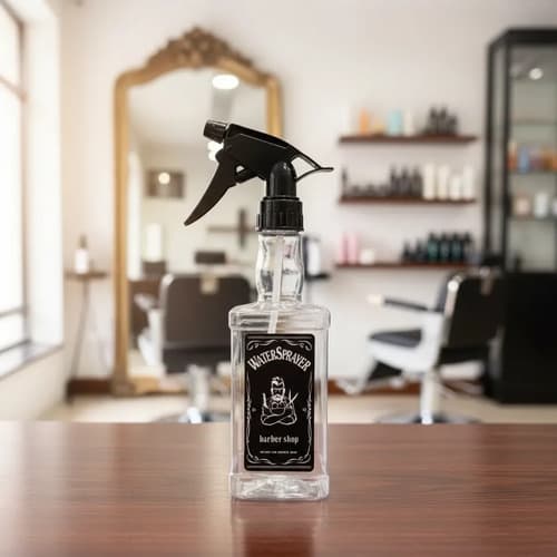 Pulverizador Plástico Rectangular Peluquería Behmont Transparente