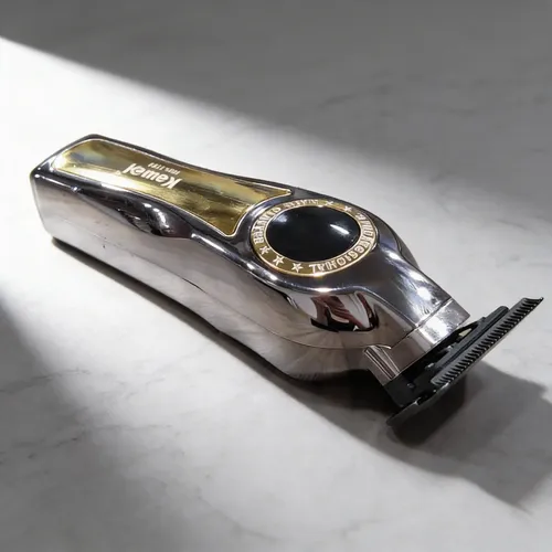 Patillera Trimmer Inalámbrica + Accesorios 7000rpm Kemei Dorado Oscuro