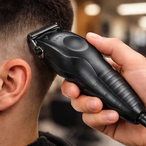 Cortapelo Clipper + Patillera Trimmer + Accesorios Kemei Plateado