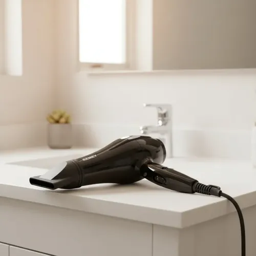 Secador De Pelo Kemei Km-5810 1500w Cerámico Prof. Behmont Negro