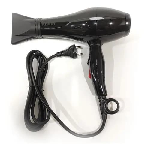 Secador De Pelo Kemei 5810, 3000w En Caja Color Negro