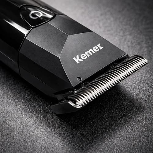 Patillera Trimmer Inalámbrica + 4 Peines Kemei Negro